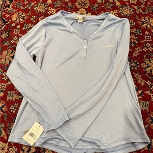 Light Blue Long Sleeve Top